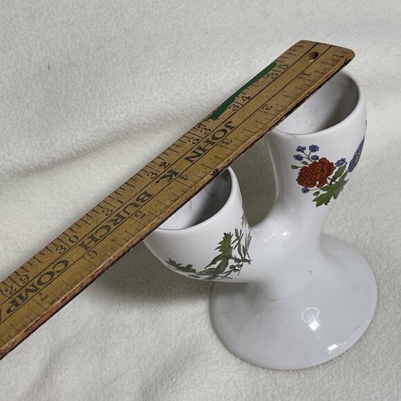 Ireland Two Holder Egg Cup, Multicolor Flowers - Picture 9 of 10